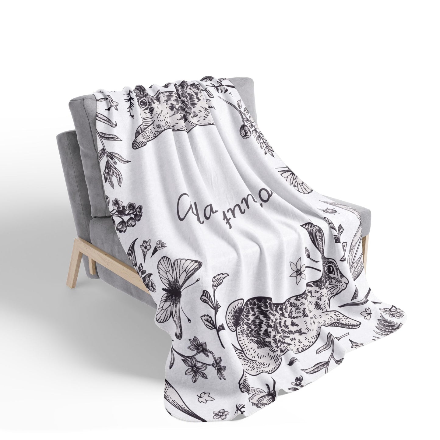 The Hare's Hollow - Personalize A Blanket To Compliment Your Wallpaper
