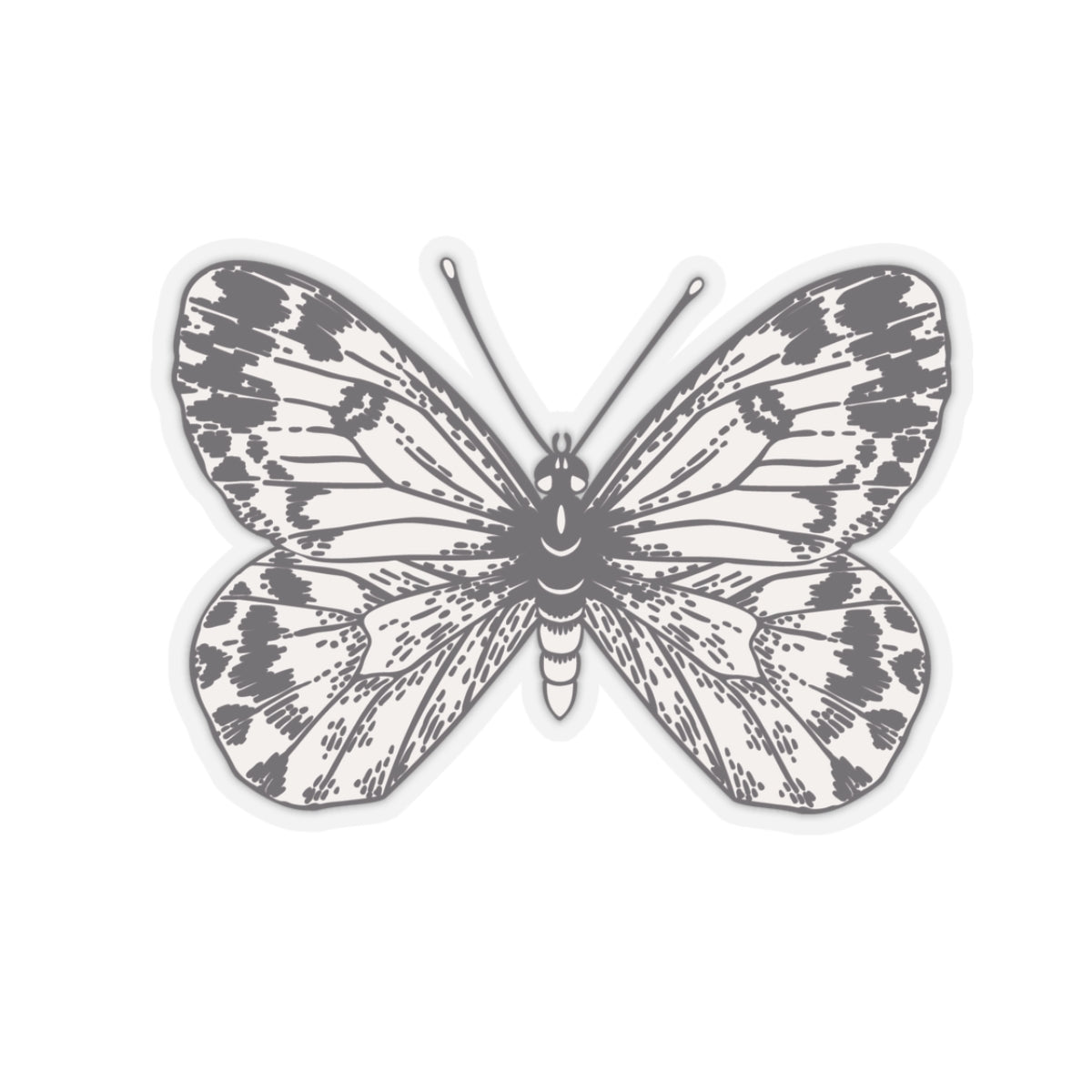 The Hare's Hollow -Elegant Butterfly Kiss - Cut Stickers