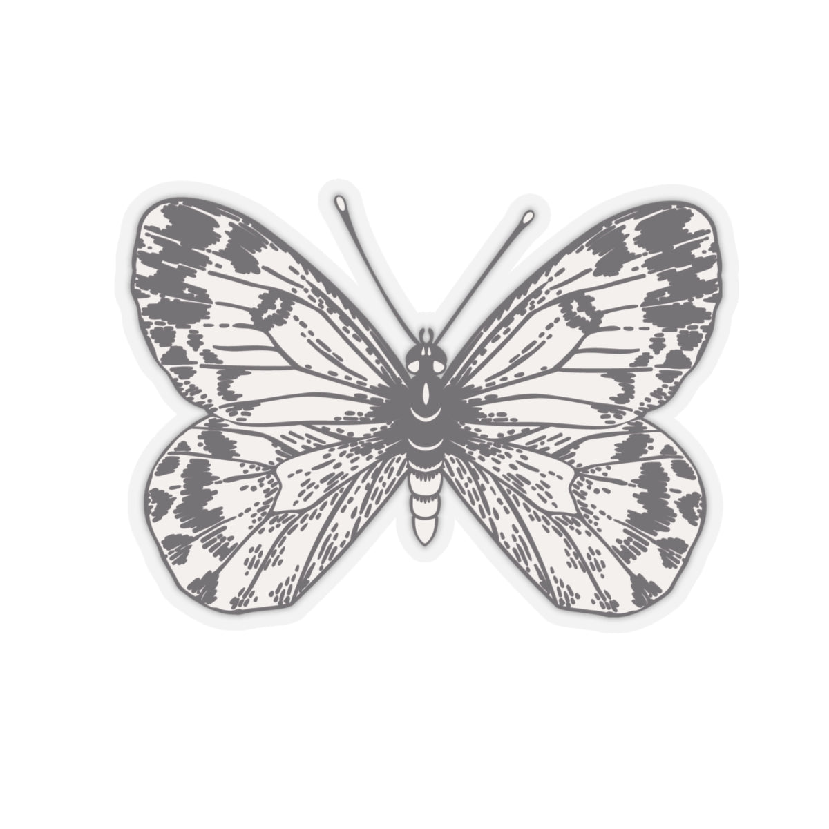 The Hare's Hollow -Elegant Butterfly Kiss - Cut Stickers