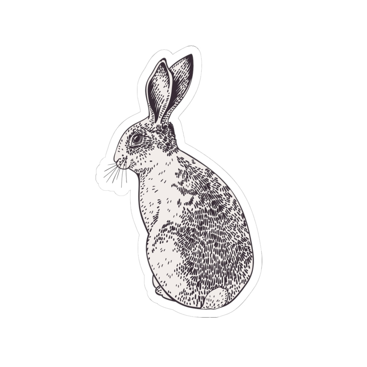 The Hare's Hollow -Adorable Bunny - Cut Stickers