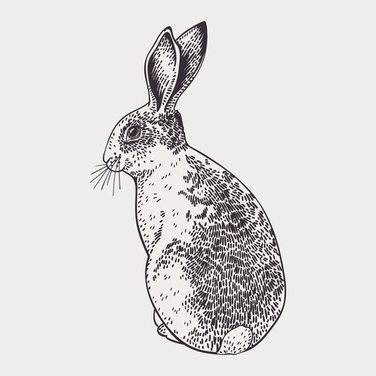 The Hare's Hollow -Adorable Bunny - Cut Stickers